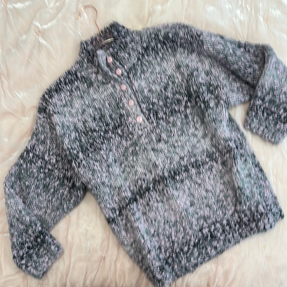 Vintage Pink Speckled Multi Knit Sweater (runs Small)